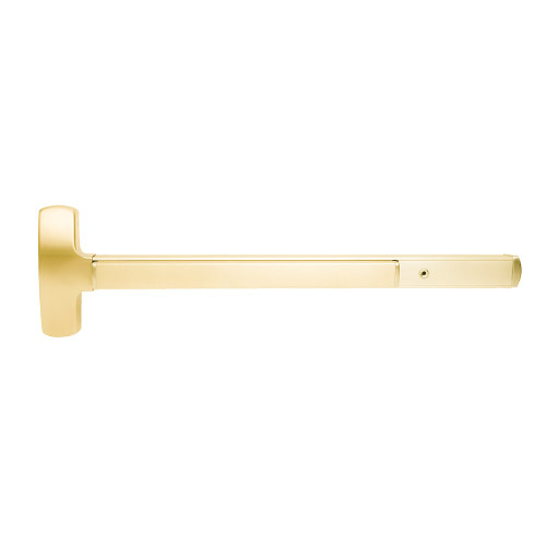Falcon F-25-M-NL 3 US3 LHR Fire Rated 25 Series Exit Device Mortise with Night Latch Trim 3 Ft Device Bright Brass F-25-M-NL 3 US3 LHR