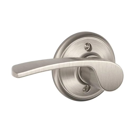 Schlage Residential F170 MER 619 LH Grade 2 Single Dummy Merano Lever Satin Nickel Finish F170 MER 619 LH