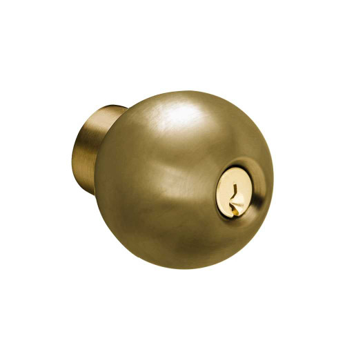 Schlage 01-009 ORB 609 Knob Open A-Series Orbit Antique Brass 01-009 ORB 609