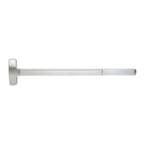Falcon F-25-M-TP-BE 4 26D LHR Fire Rated 25 Series Exit Device Mortise with Blank Escutcheon Thumb Piece Trim 4 Ft Device Satin Chrome F-25-M-TP-BE 4 26D LHR