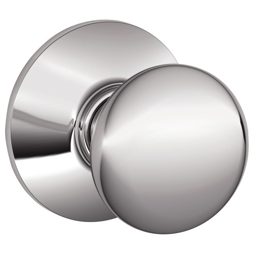 Schlage Residential F10 PLY 625 Passage Latch Plymouth Knob Bright Chrome