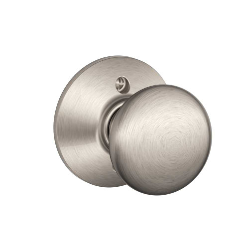 Schlage Residential F170 PLY 619 Single Dummy Plymouth Knob Satin Nickel F170 PLY 619
