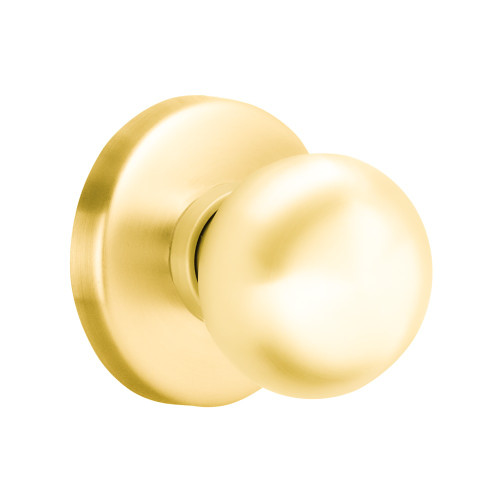 Schlage 09-454 41B 605 Schlage L Series Trim Pack L9010 L/LV9070 L/LV9080 L9090 L9091 L9092 L9093 L9094 L9095 L9465 41 Knob B Rose Bright Brass Finish Field Reversible