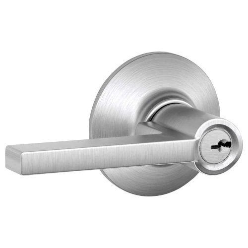 Schlage Residential F80 LAT 626 KD Storeroom Lock Latitude Lever Satin Chrome F80 LAT 626 KD