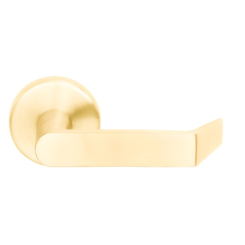 Schlage 09-506 06A 605 Outside Lever and Rose Assembly 06 Lever A Rose Bright Brass 09-506 06A 605
