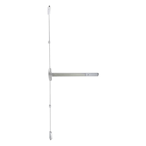 Falcon CD-24-V-L-D 3 26D RHR Grade 1 Surface Vertical Rod Exit Device Cylinder Dogging Dane Lever 36 Satin Chrome Finish