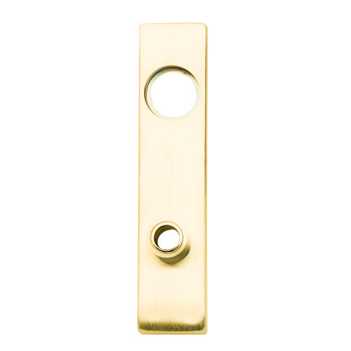 Schlage 09-639L 605 Outside Full Face Cylinder x Lever L Escutcheon & Bushing Bright Brass