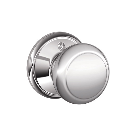 Schlage Residential F170 AND 625 Single Dummy Andover Knob Bright Chrome