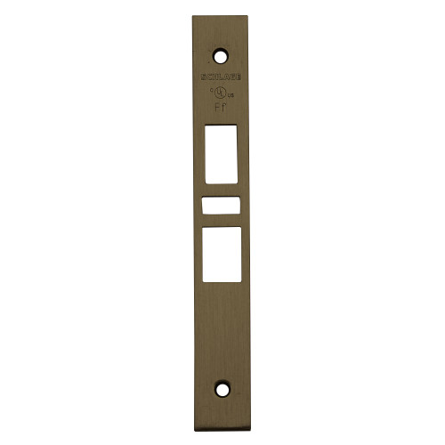 Schlage 09-672 613 Armor Front L Series 11/16 Wide for 1-3/8 Doors Latch x Auxiliary Latch x Deadbolt Oil Rubbed Bronze 09-672 613
