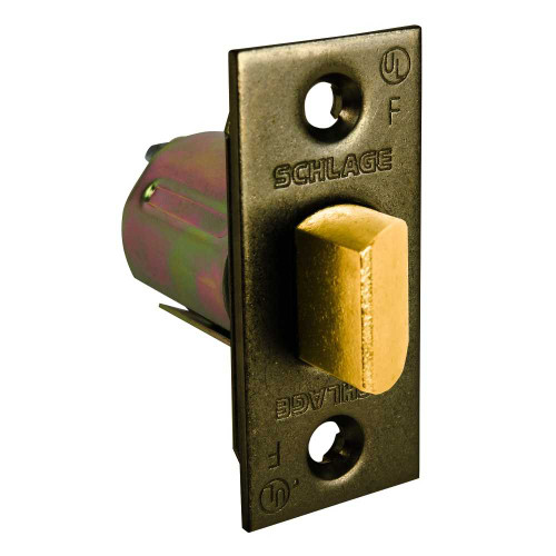 Schlage 11-068 609 Spring Latch Standard A Series 2-3/8 Backset 1 x 2-1/4 Face Square Corner Antique Brass 11-068 609