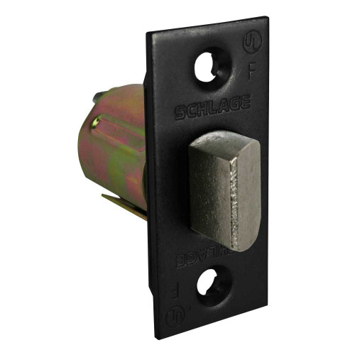 Schlage 11-068 622 Spring Latch Standard A Series 2-3/8 Backset 1 x 2-1/4 Face Square Corner Black 11-068 622