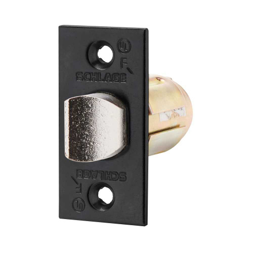 Schlage 11-116 622 Spring Latch A Series 2-3/4 Backset 1-1/8 x 2-1/4 Face Square Corner Flat Black Coated 11-116 622