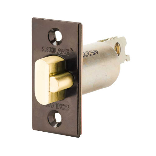 Schlage 12-100 613 Deadlatch B250 Series 2-3/8 Backset 1-1/8 x 2-1/4 Face Square Corner Oil Rubbed Bronze 12-100 613