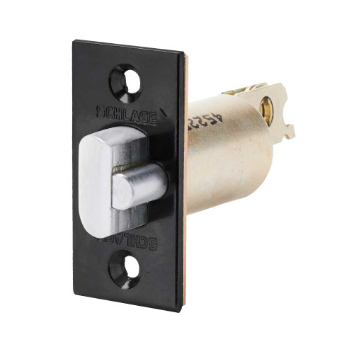 Schlage 12-100 622 Deadlatch B250 Series 2-3/8 Backset 1-1/8 x 2-1/4 Face Square Corner Black 12-100 622