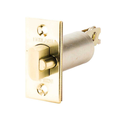 Schlage 12-103 605 Deadlatch B250 Series 2-3/4 Backset 1-1/8 x 2-1/4 Face Square Corner Bright Brass 12-103 605