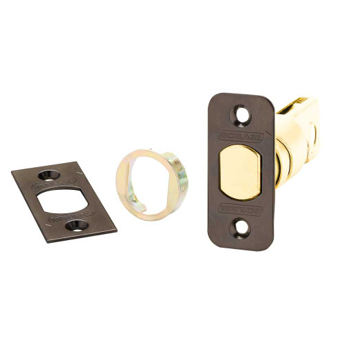 Schlage 12-287 613 Deadbolt B500 Series Triple Option Adjustable 2-3/8 or 2-3/4 Backset Square Corner 1/4 Round Corner and Circular Drive-In Faceplates Oil Rubbed Bronze 12-287 613