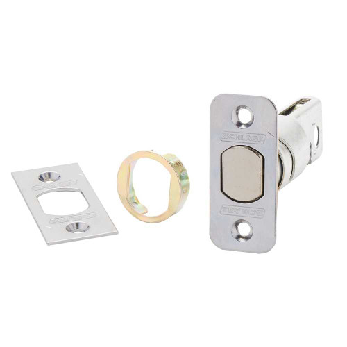 Schlage 12-287 619 Deadbolt B500 Series Triple Option Adjustable 2-3/8 or 2-3/4 Backset Square Corner 1/4 Round Corner and Circular Drive-In Faceplates Satin Nickel 12-287 619