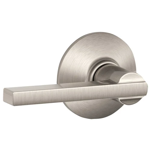 Schlage Residential F10 LAT 619 Grade 2 Passage Latch Latitude Lever Satin Nickel Finish F10 LAT 619