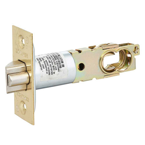 Schlage 16-203 605 Deadlatch S Series Adjustable 2-3/8 or 2-3/4 Backset 1 x 2-1/4 Face Square Corner Bright Brass 16-203 605