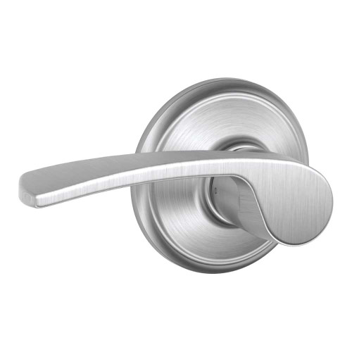 Schlage Residential F10 MER 626 Grade 2 Passage Latch Merano Lever Satin Chrome Finish F10 MER 626