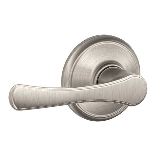 Schlage Residential F10 VLA 619 Grade 2 Passage Latch Avila Lever Satin Nickel Finish F10 VLA 619