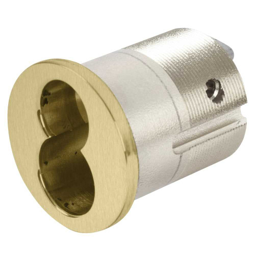 Schlage 20-059 606 1-1/2 In FSIC Mortise Housing Straight Cam Satin Brass Finish Non-handed 20-059 606