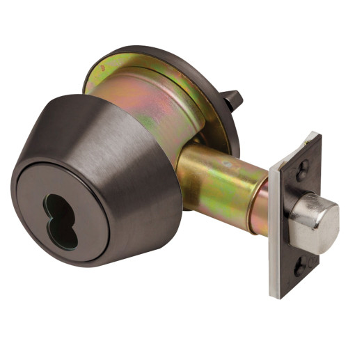 Dexter DB2000-SCT-613-SFIC Grade 2 Single Cylinder Deadbolt 2-3/8 or 2-3/4 Adjustable Backset SFIC Prep Less Core Dark Oxidized Satin Bronze Oil Rubbed Finish Non-Handed