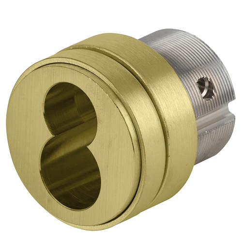 Schlage 30-032 606 1-1/2 In FSIC Mortise Cylinder Straight Cam Satin Brass Finish Non-handed