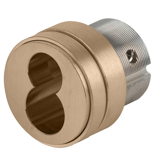 Schlage 30-032 612 1-1/2 In FSIC Mortise Cylinder Straight Cam Satin Bronze Clear Coated Finish Non-handed