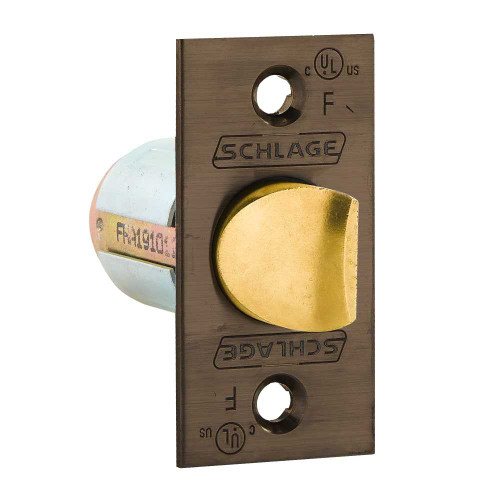 Schlage 47273614 613 ALX Series Spring Latch 2-3/4 Backset 1-1/8 x 2-1/4 Square Corner Dark Oxidized Bronze Finish 47273614 613
