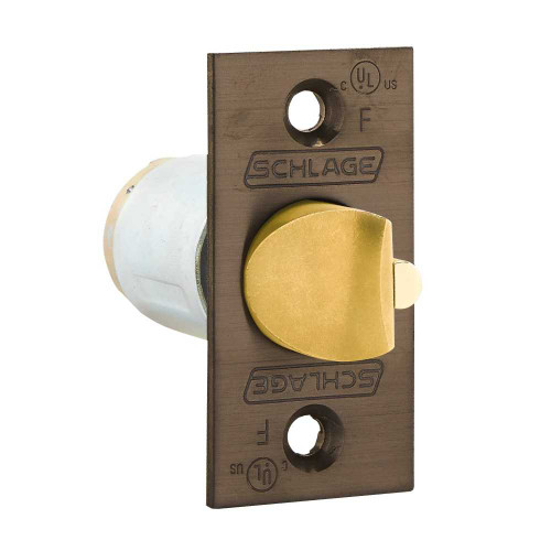 Schlage 47273617 613 ALX Series Deadlatch 2-3/4 Backset 1-1/8 x 2-1/4 Square Corner Dark Oxidized Bronze Finish 47273617 613