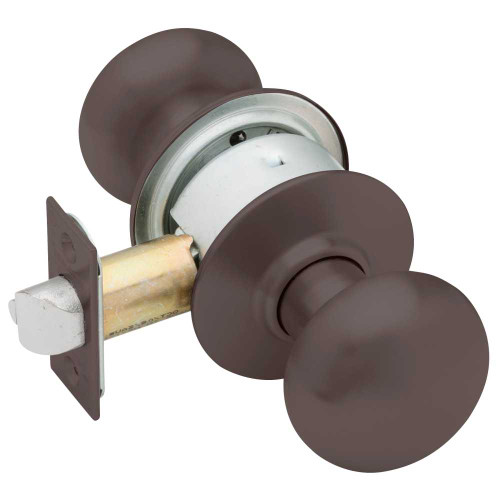 Schlage A10S PLY 643E Grade 2 Passage Cylindrical Lock Plymouth Knob Non-Keyed Aged Bronze Finish Non-handed A10S PLY 643E