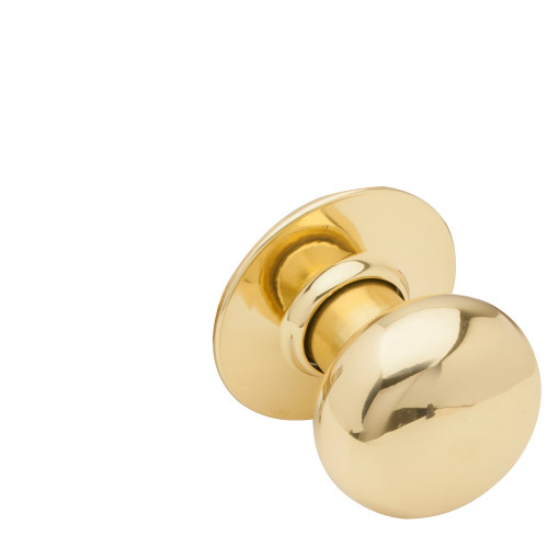 Schlage A170 PLY 605 Grade 2 Dummy Cylindrical Lock Plymouth Knob Non-Keyed Bright Brass Finish Non-handed