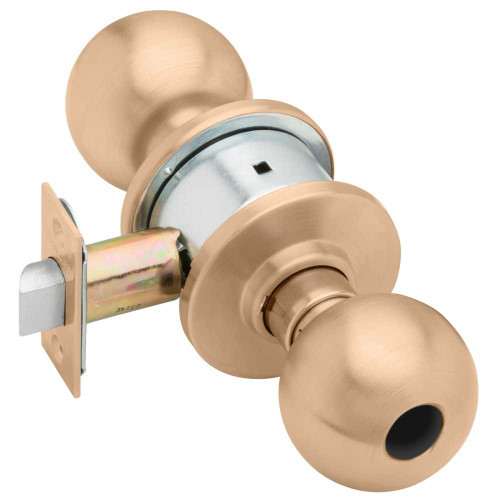 Schlage A70LD ORB 612 Grade 2 Classroom Cylindrical Lock Orbit Knob Conventional Less Cylinder Satin Bronze Finish Non-handed A70LD ORB 612