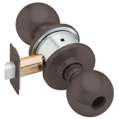 Schlage A70LD ORB 613 Grade 2 Classroom Cylindrical Lock Orbit Knob Conventional Less Cylinder Oil-Rubbed Bronze Finish Non-handed A70LD ORB 613