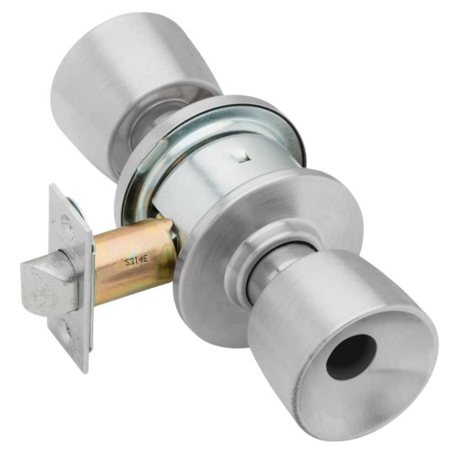 Schlage A70LD TUL 626 Grade 2 Classroom Cylindrical Lock Tulip Knob Conventional Less Cylinder Satin Chrome Finish Non-handed A70LD TUL 626