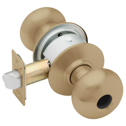 Schlage A80LD PLY 609 Grade 2 Storeroom Cylindrical Lock Plymouth Knob Conventional Less Cylinder Antique Brass Finish Non-handed A80LD PLY 609
