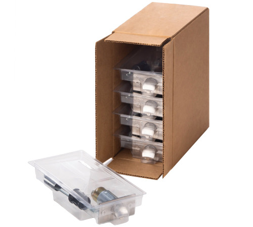 Schlage ALX FK LS 626 234 Function Kit Locksmith Mixed Kit 1 Each Passage Privacy Entry/Office Entrance & Storeroom Function 2-3/4 Backset Satin Chrome Finish