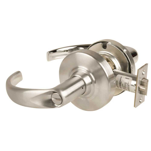 Schlage ALX40 SPA 619 Grade 2 Privacy Cylindrical Lock with Field Selectable Vandlgard Sparta Lever Non-Keyed Satin Nickel Finish Non-handed ALX40 SPA 619