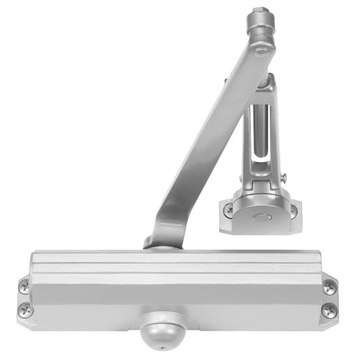 Norton 1604BCH 689 Tri-Packed Hold Open Door Closer Size 4 Backcheck Aluminum Painted