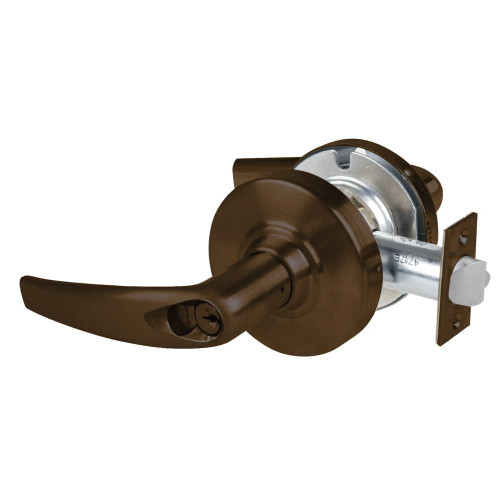 Schlage ALX53R ATH 613 Grade 2 Entrance Cylindrical Lock with Field Selectable Vandlgard Athens Lever FSIC Core Oil-Rubbed Bronze Finish Non-handed ALX53R ATH 613