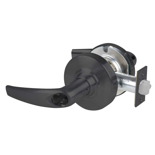 Schlage ALX70J ATH 622 Grade 2 Classroom Cylindrical Lock with Field Selectable Vandlgard Athens Lever FSIC Less Core Matte Black Finish Non-handed ALX70J ATH 622
