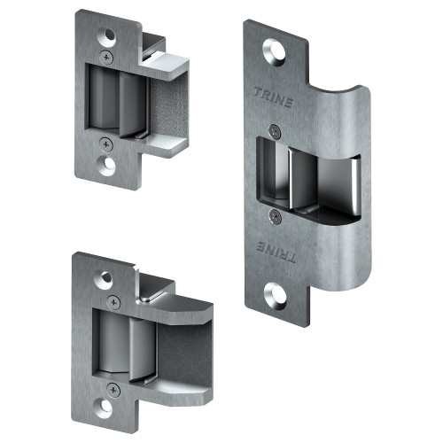 Trine 323478LC 3000 Series Electric Strike 12/24VAC/DC Fail Secure234 234X 478 Faceplates 478-CCFP Filler and 30LC Included Satin Chrome