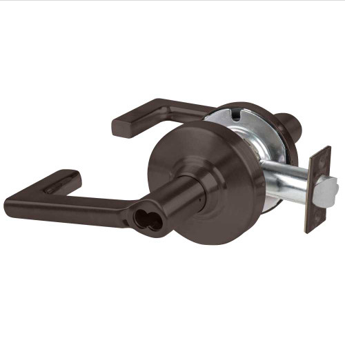 Schlage ALX80B LON 613 Grade 2 Storeroom Cylindrical Lock with Field Selectable Vandlgard Longitude Lever SFIC Less Core Oil-Rubbed Bronze Finish Non-handed ALX80B LON 613