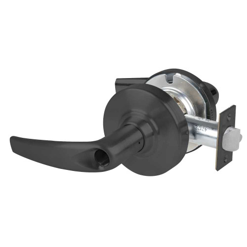 Schlage ALX80L ATH 622 Grade 2 Storeroom Cylindrical Lock with Field Selectable Vandlgard Athens Lever Conventional Less Cylinder Matte Black Finish Non-handed ALX80L ATH 622