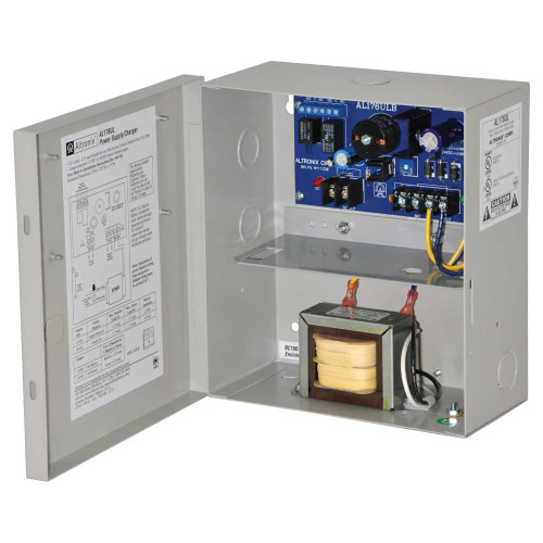 Altronix AL176UL Power Supply/Charger Input 115VAC 60Hz at 06A Single PTC Output 12/24VDC at 175A Grey Enclosure AL176UL