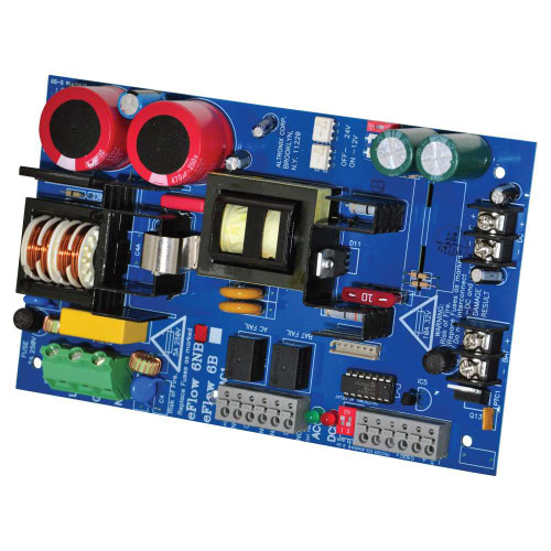 Altronix EFLow6NB Power Supply Charger Single Output 12/24VDC @ 6A Aux Output FAI LinQ2 Ready 115VAC Board EFLow6NB