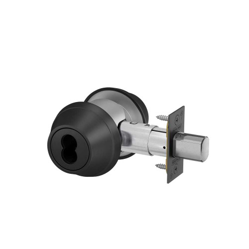 Schlage B662B 622 Grade 3 Double Cylinder Deadbolt Keyed Outside/Keyed Inside SFIC Prep Less Core 12-296 Latch 10-094 Strike Matte Black Finish B662B 622