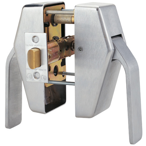 Schlage HL6-5 626 EN A Hospital Push/Pull Tubular Latch Passage Function 5 Backset ASA Strike Spring Latch Unguarded Entrance Only Pull Side Satin Chrome