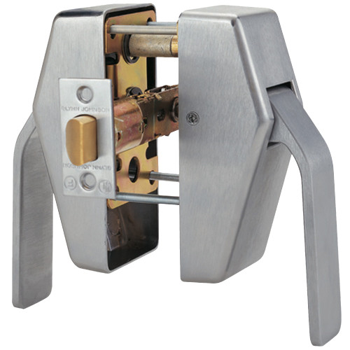 Schlage HL6-5 630 L A Hospital Push/Pull Tubular Latch Passage Function 5 Backset ASA Strike Spring Latch Unguarded Lead Lined Satin Stainless Steel